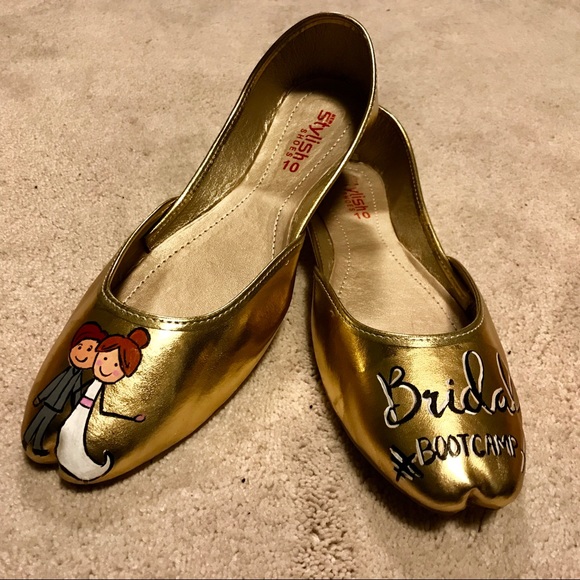 Khussa Shoes Gold Bridal Boot Camp Ballet Flats Poshmark